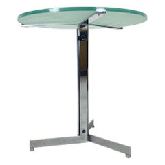 Vintage Alpha Table by Hans Eichenberger, Chrome and Glass