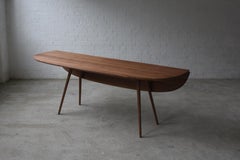 Alpha Tisch, Drop Leaf Esstisch, Nussbaum massiv, Made in Ratio