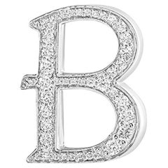 Alphabet 'B' Bag Bijoux with Natural Diamonds