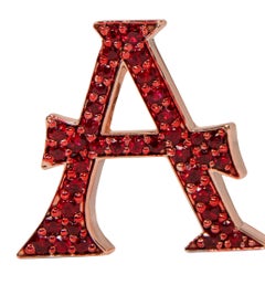 Alphabet Bag Bijoux with Natural Ruby