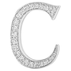 Alphabet 'C' Bag Bijoux with Natural Diamonds