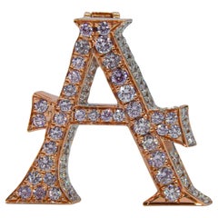 Alphabet Customized Pink Diamond Bag Bijoux
