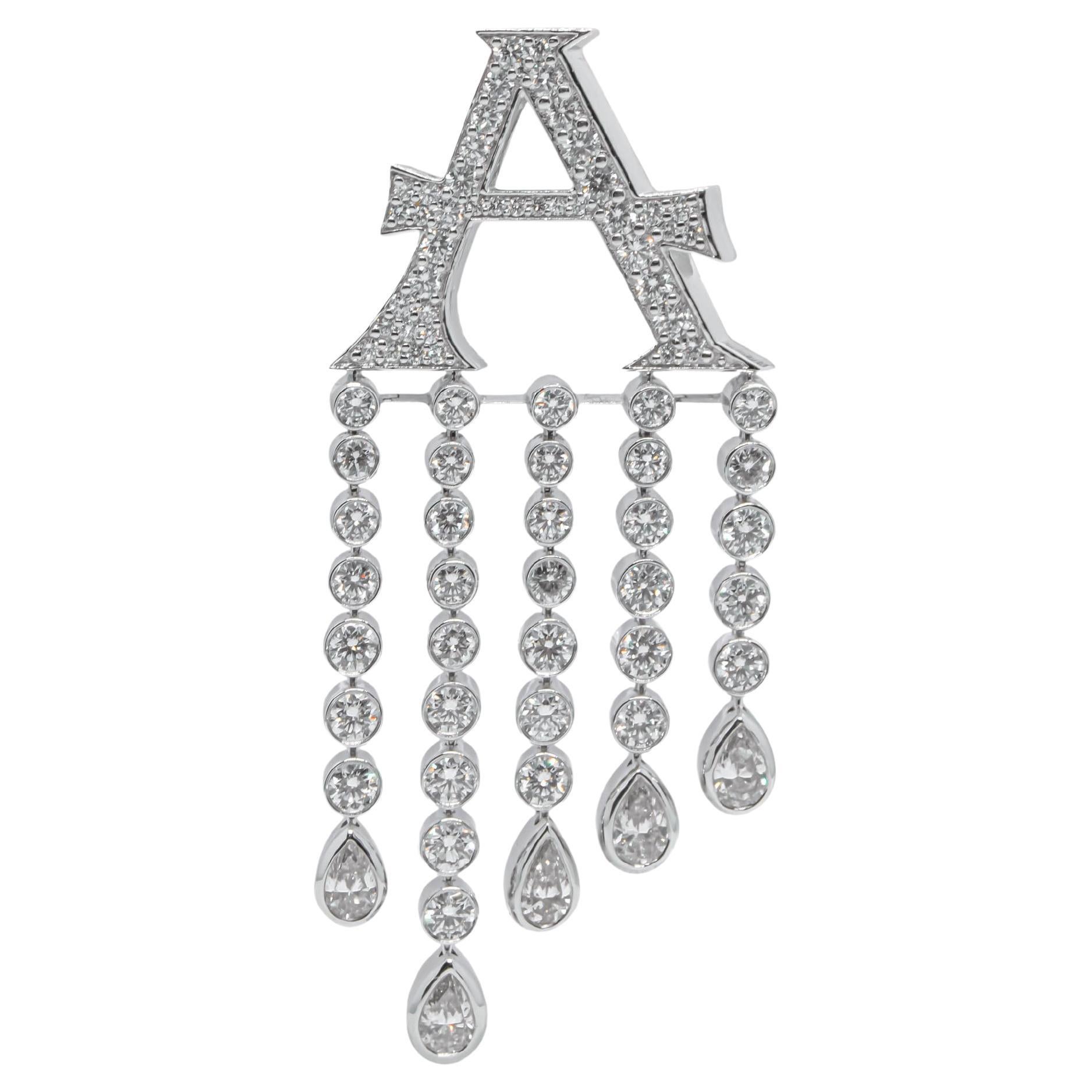 Alphabet personnalisé Sac cascade Bijoux