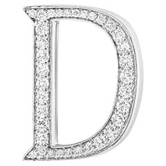 Alphabet 'D' Bag Bijoux with Natural Diamonds