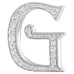 Alphabet 'G' Bag Bijoux with Natural Diamonds