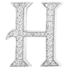 Alphabet 'H' Bag Bijoux with Natural Diamonds