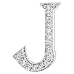 Alphabet 'J' Bag Bijoux with Natural Diamonds