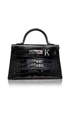 Alphabet 'K' Bag Bijoux with Natural Diamonds