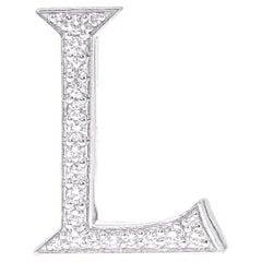 Alphabet 'L' Bag Bijoux with Natural Diamonds