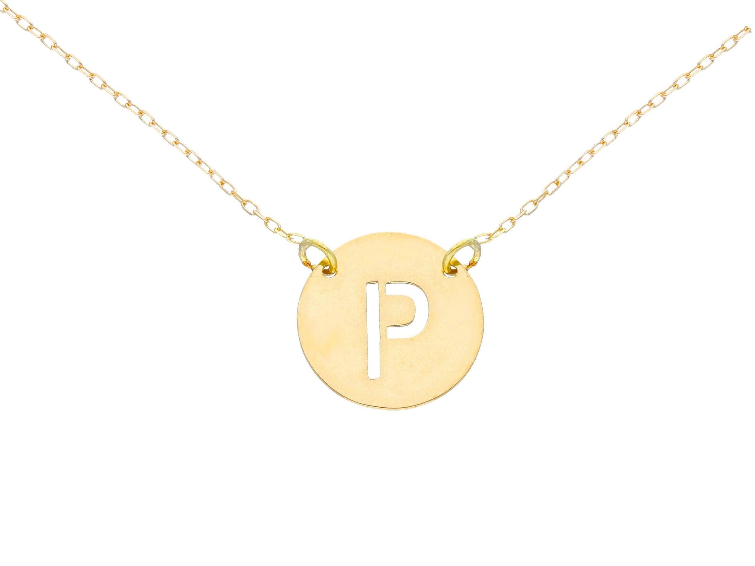 Alphabet Letter A 18k Gold Chain Pendant For Sale 4