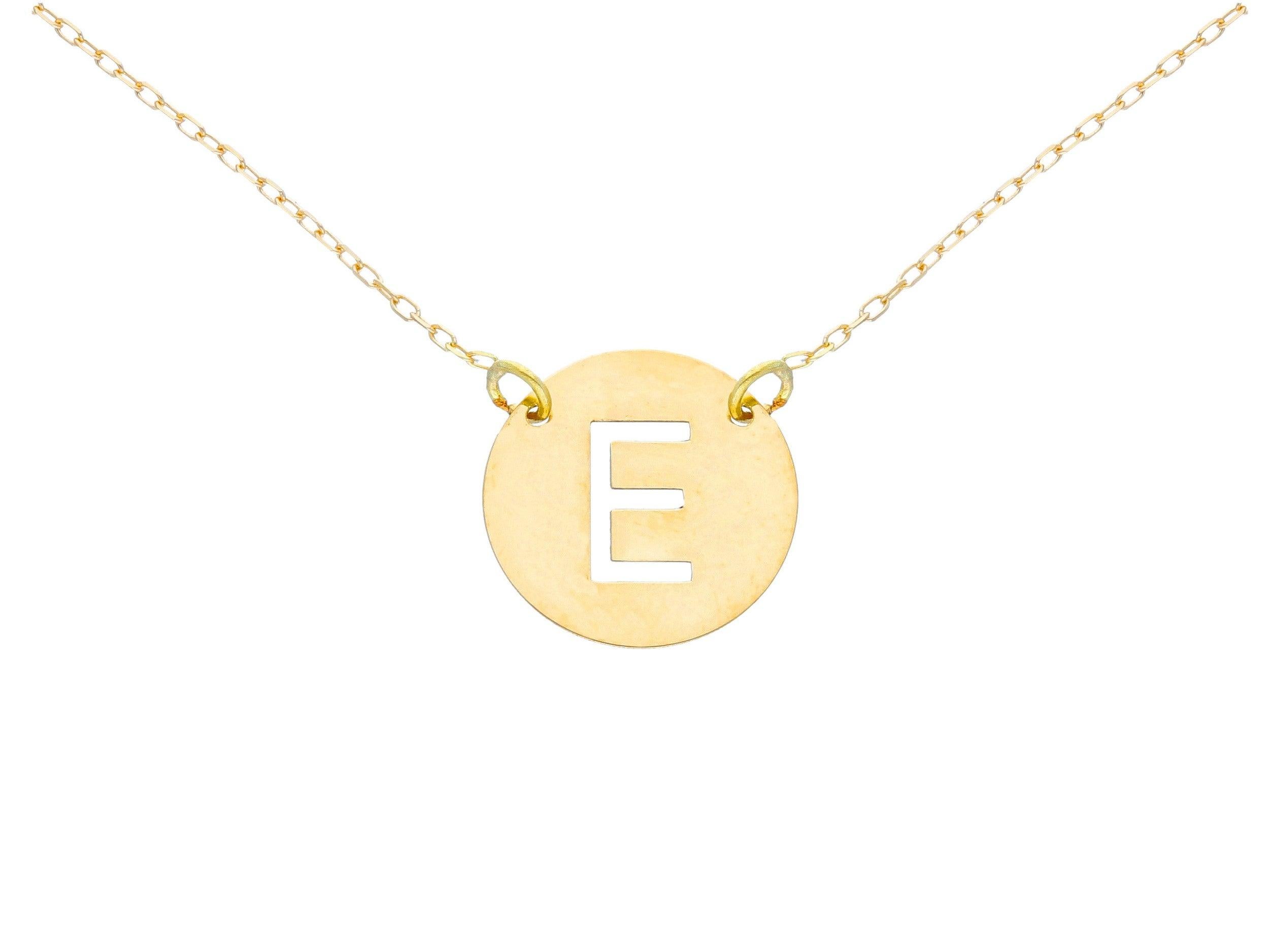 Contemporary Alphabet Letter A 18k Gold Chain Pendant For Sale