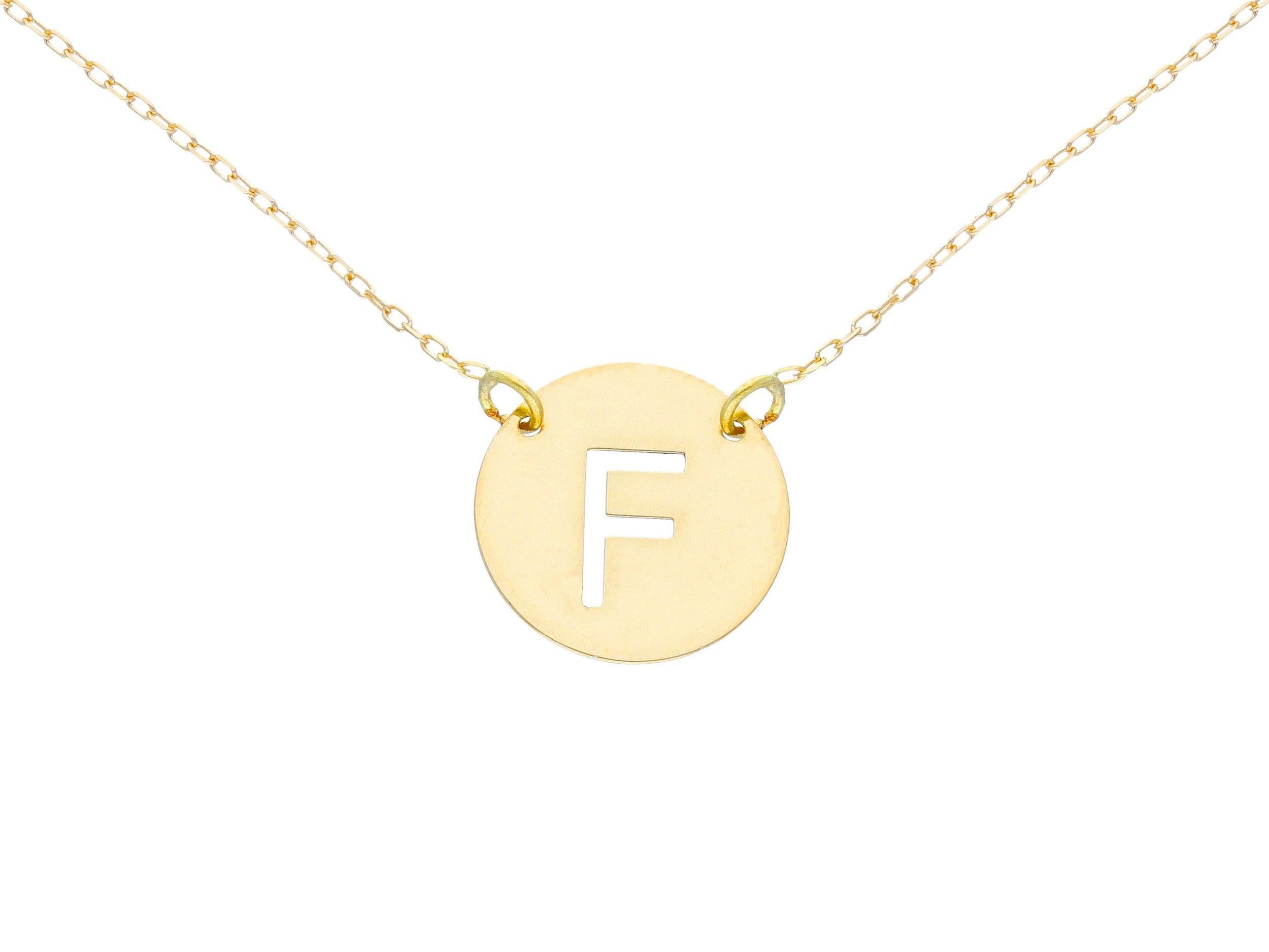 Alphabet Letter A 18k Gold Chain Pendant In New Condition For Sale In Bilbao, ES