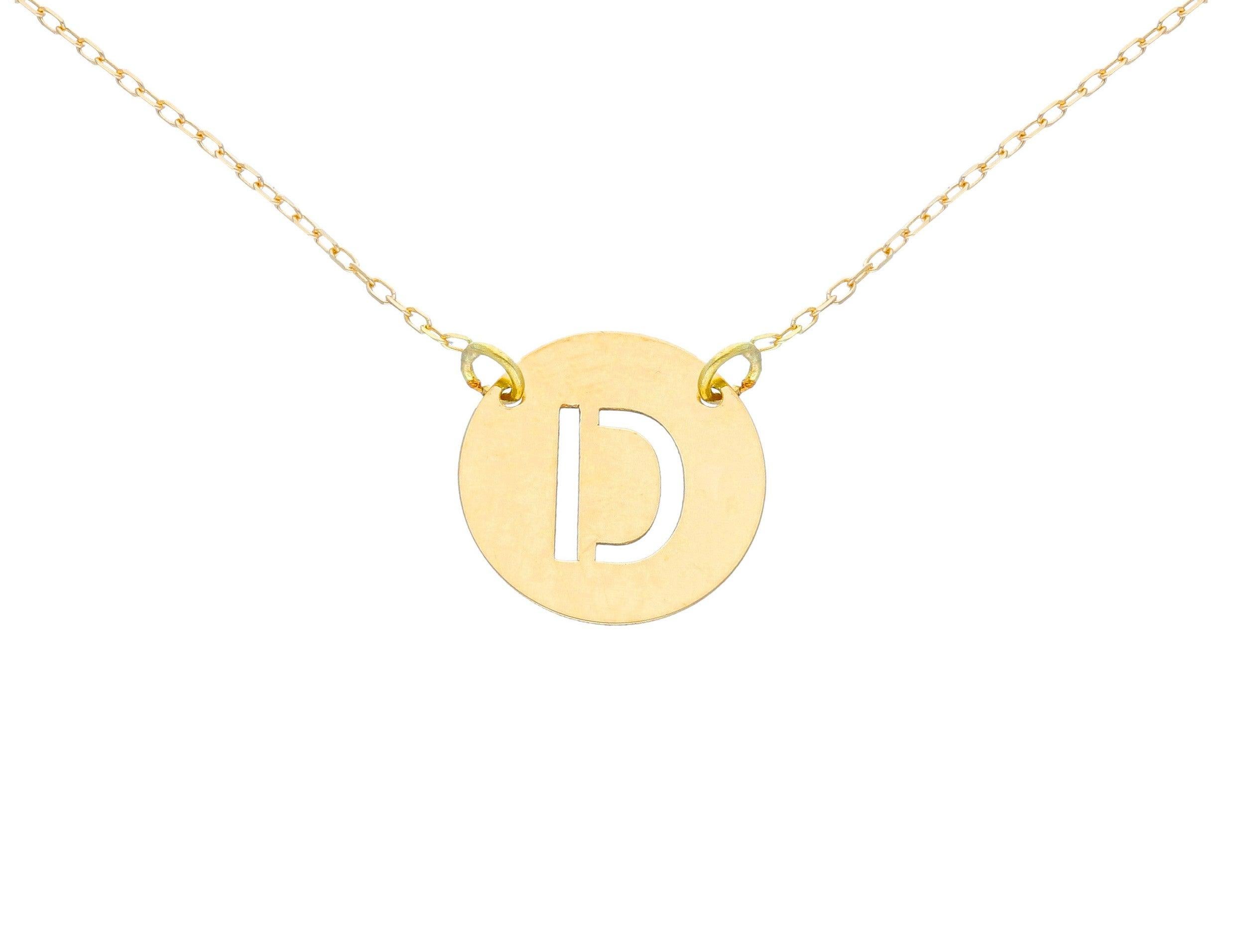 Contemporain Pendentif chaîne en or 18 carats avec lettres en forme d'alphabet B en vente