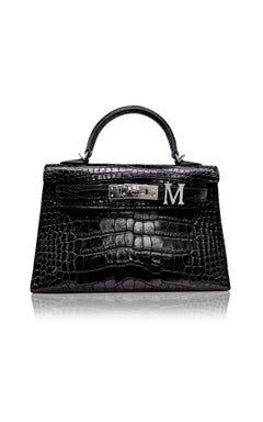 Alphabet 'M' Bag Bijoux with Natural Diamonds