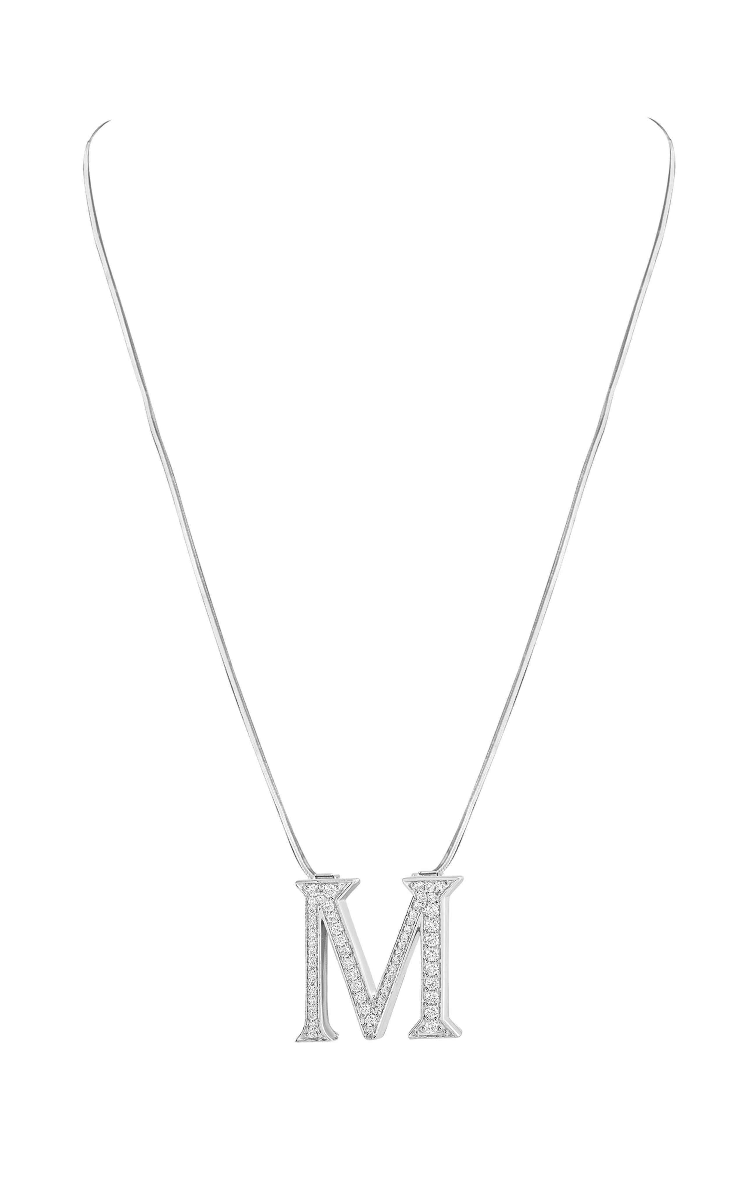 Round Cut Alphabet 'M' Bag Bijoux with Natural Diamonds For Sale