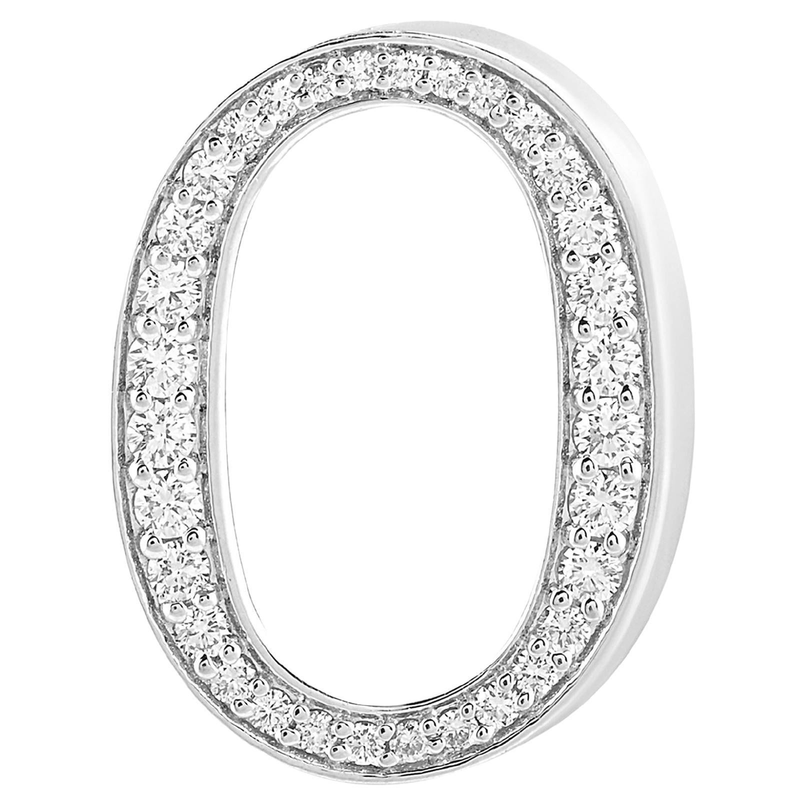 Sac Alphabet 'O' Bijoux avec diamants naturels