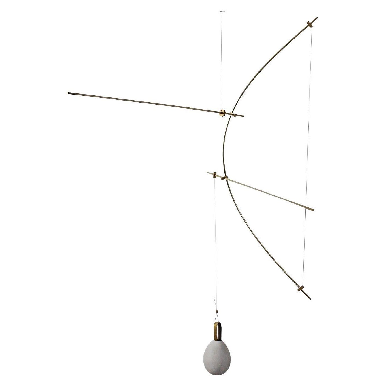 Alphabet of P Ceiling Lamp by Periclis Frementitis For Sale