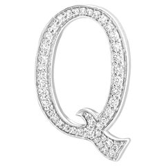 Alphabet 'Q' Bag Bijoux with Natural Diamonds