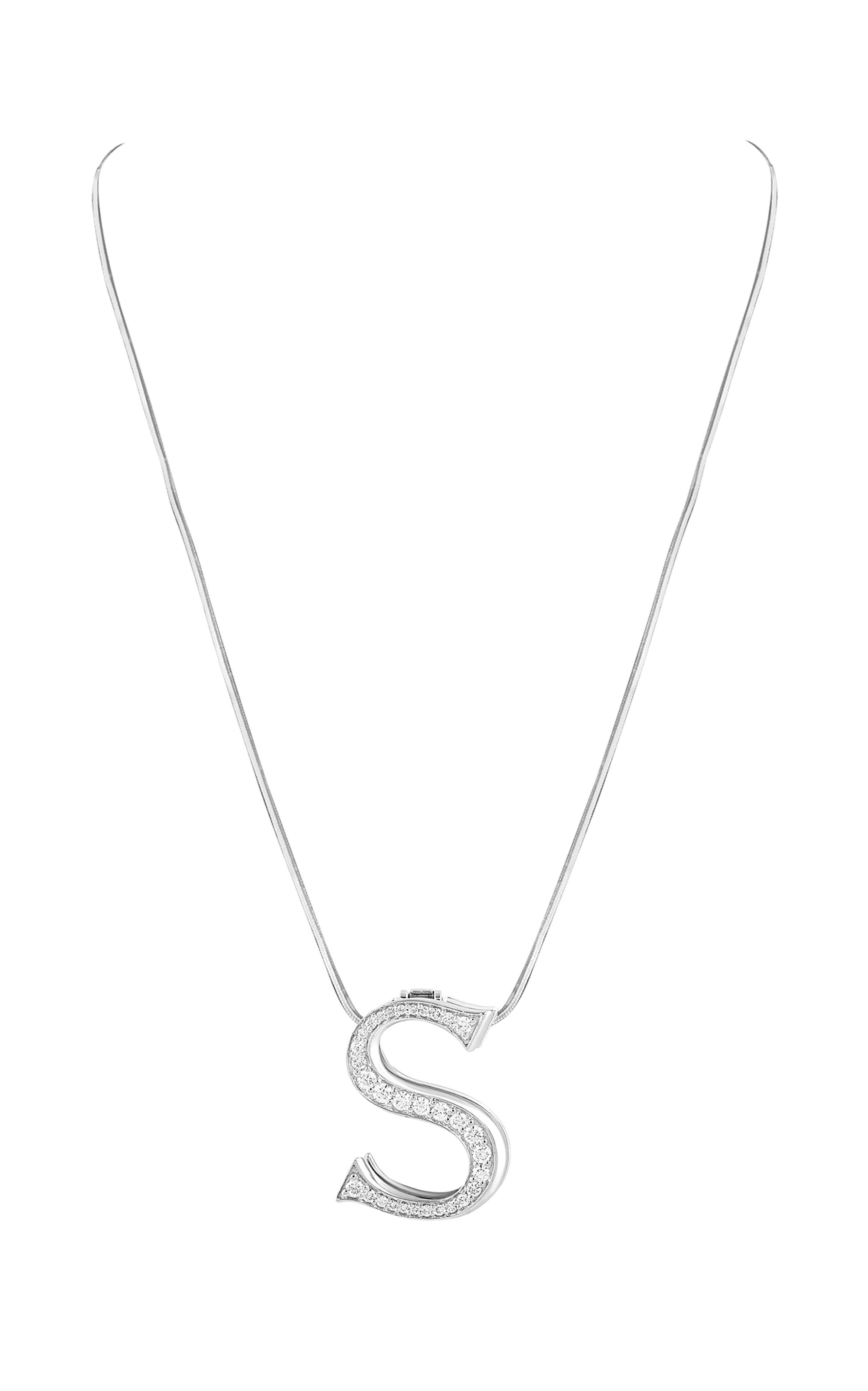 Alphabet 'S' Tasche Bijoux mit natürlichen Diamanten (Rundschliff) im Angebot
