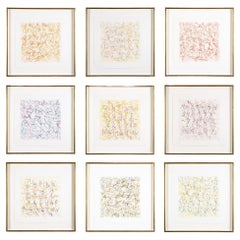 "Alphabet Series" A Set of 9 Color Etchings by John Chamberlain