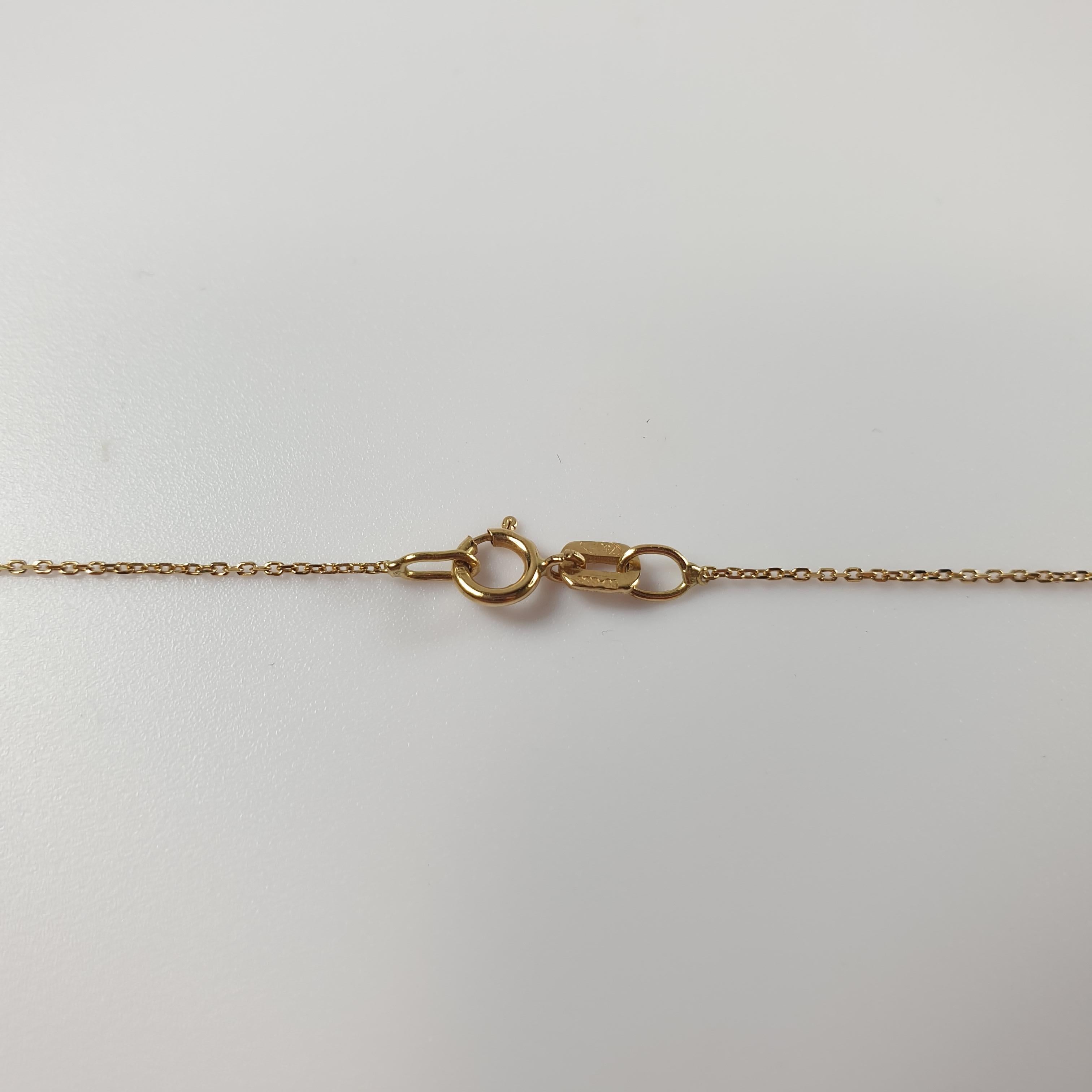 Alphabet Token eine Halskette aus 18 Karat Gelbgold im Angebot 6