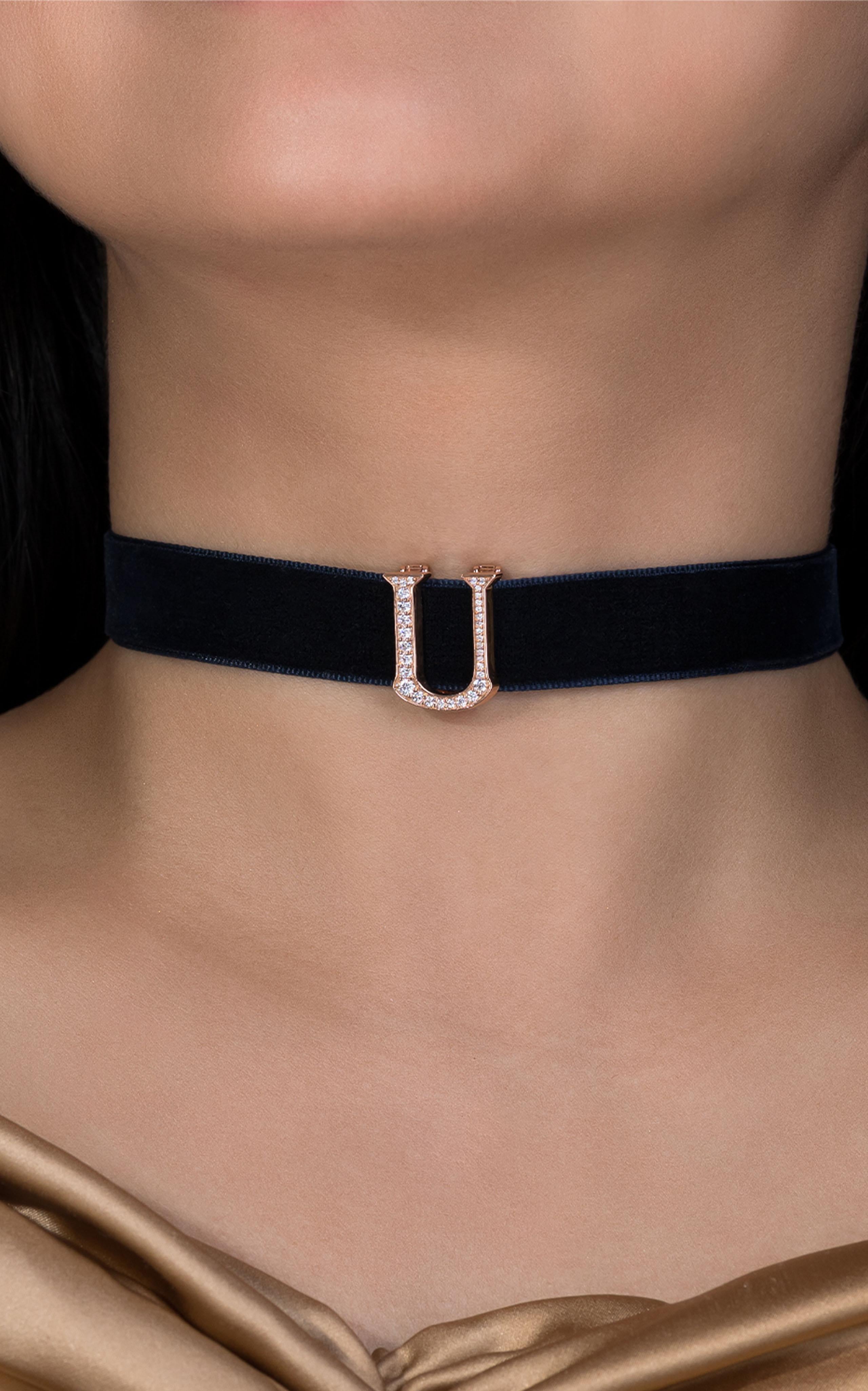 Sac à main Alphabet 'U' Bijoux avec diamants naturels Neuf - En vente à Dubai, AE