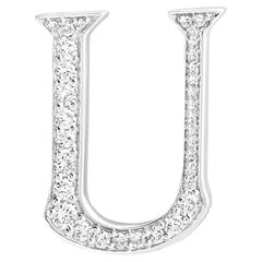 Alphabet 'U' Bag Bijoux with Natural Diamonds