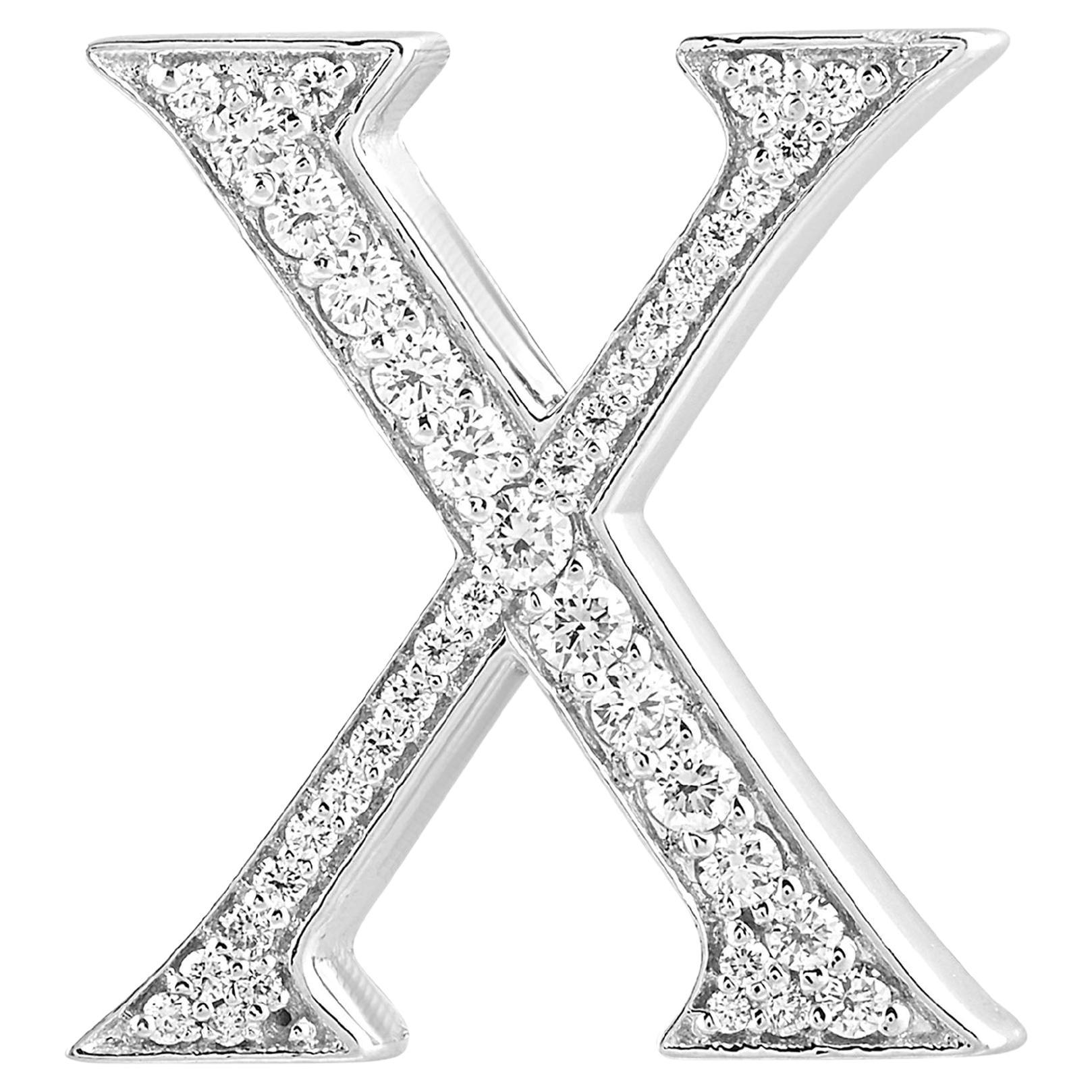 Alphabet 
X
 Bag Bijoux with Natural Diamonds For Sale