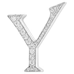 Alphabet 'Y' Bag Bijoux with Natural Diamonds
