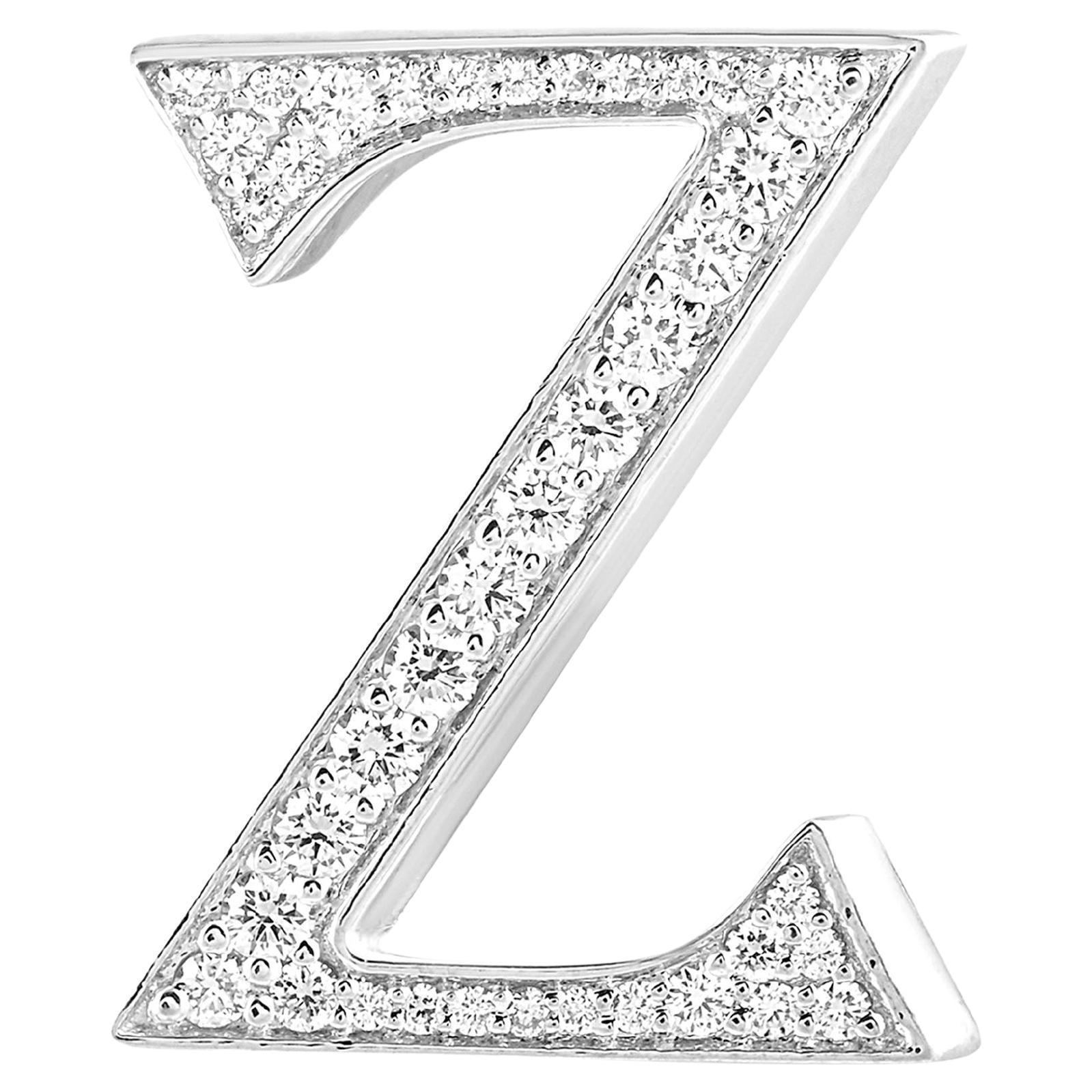 Sac Alphabet 'Z' Bijoux avec diamants naturels