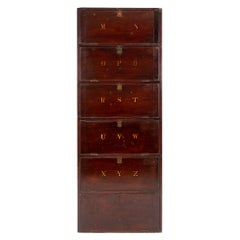 Antique Alphabetical Legal Cabinet, circa 1900