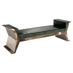 Banc « Alphacute » avec bronze, fabriqué à la main, Istanbul