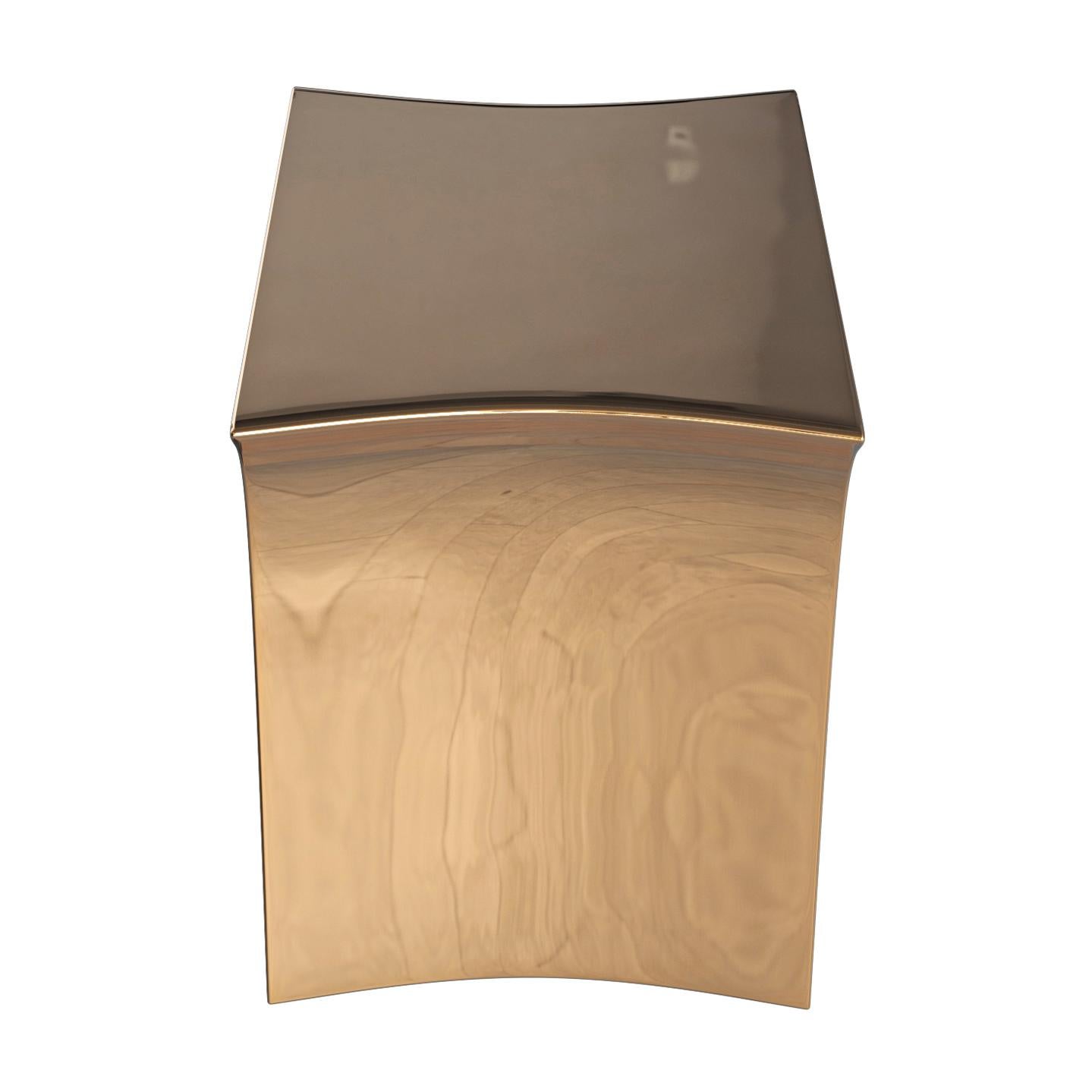 XXIe siècle et contemporain Table d'appoint Alphacute en bronze, faite à la main, Istanbul en vente
