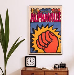 Alphaville 1965 Polish A1 Film Poster, Andrzej Krajewski