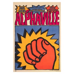 Alphaville 1965 Polish A1 Film Poster, Andrzej Krajewski