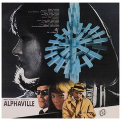 "Alphaville" Original Japanese Movie Poster