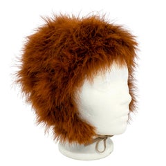 Alphée Paris 1960's Marabou Modernist Hat