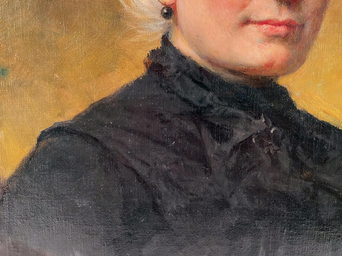 Alphonse Muraton (1824-1911), huile sur toile. Ritratto firmato e datato 1905 in vendita 2
