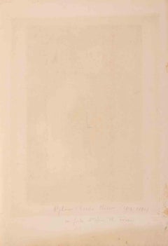 L'Homme à la Manche Jaune - Gravure d'Alphones Charles Masson - Années 1880