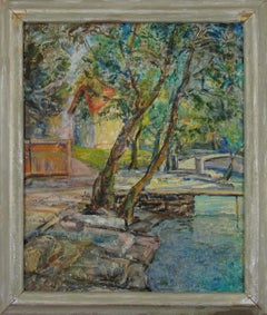 Alfons Alphons Müller (1898-1955) Expressive Oil Painting Switzerland c. 1950