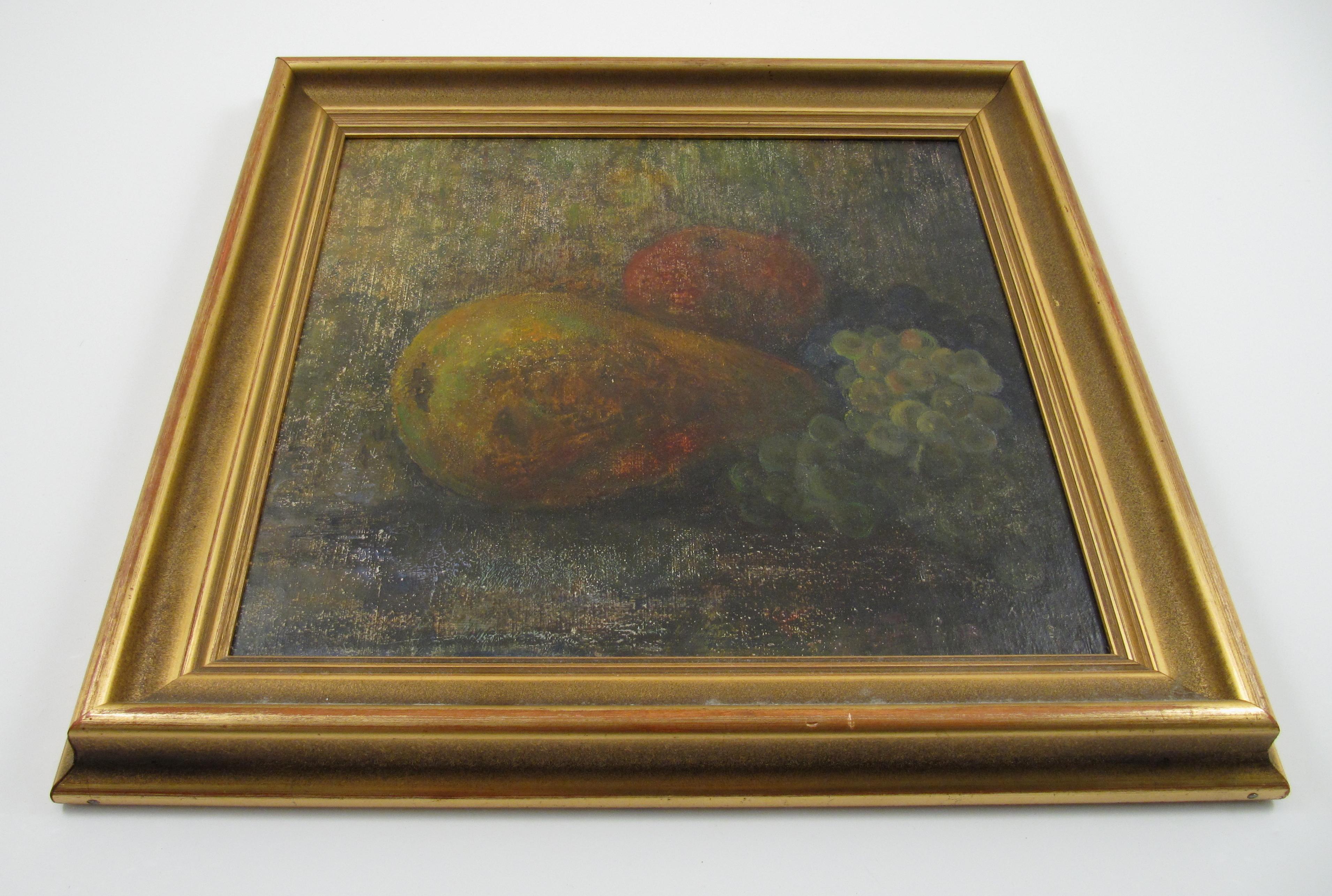 Alfons Alphons Müller (1898-1955) Fruit Still Life Oil Painting Switzerland 1942 2