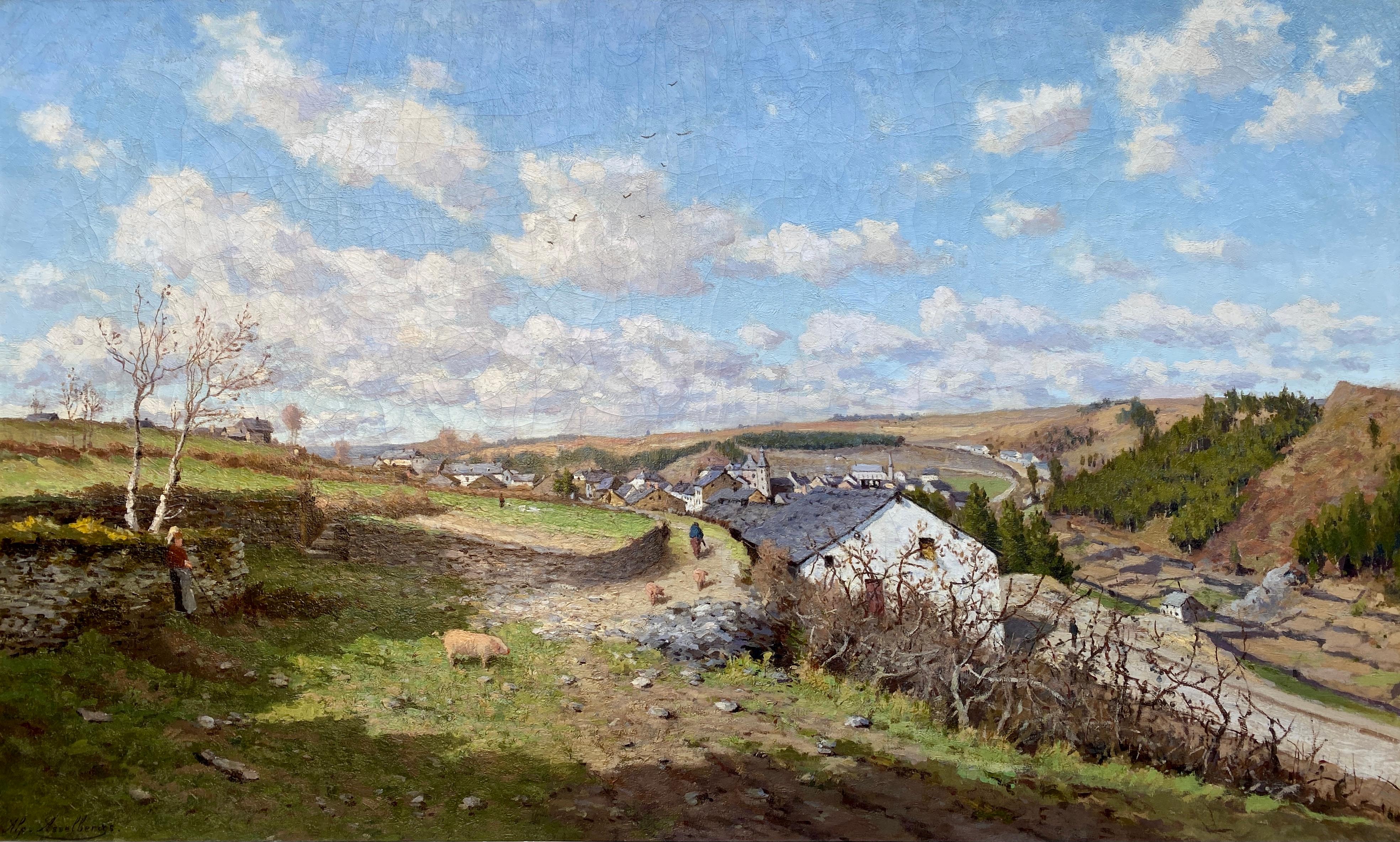 Landscape in the Ardennes, Alphonse Asselbergs, Brussels 1839 – 1916, Belgian For Sale 1