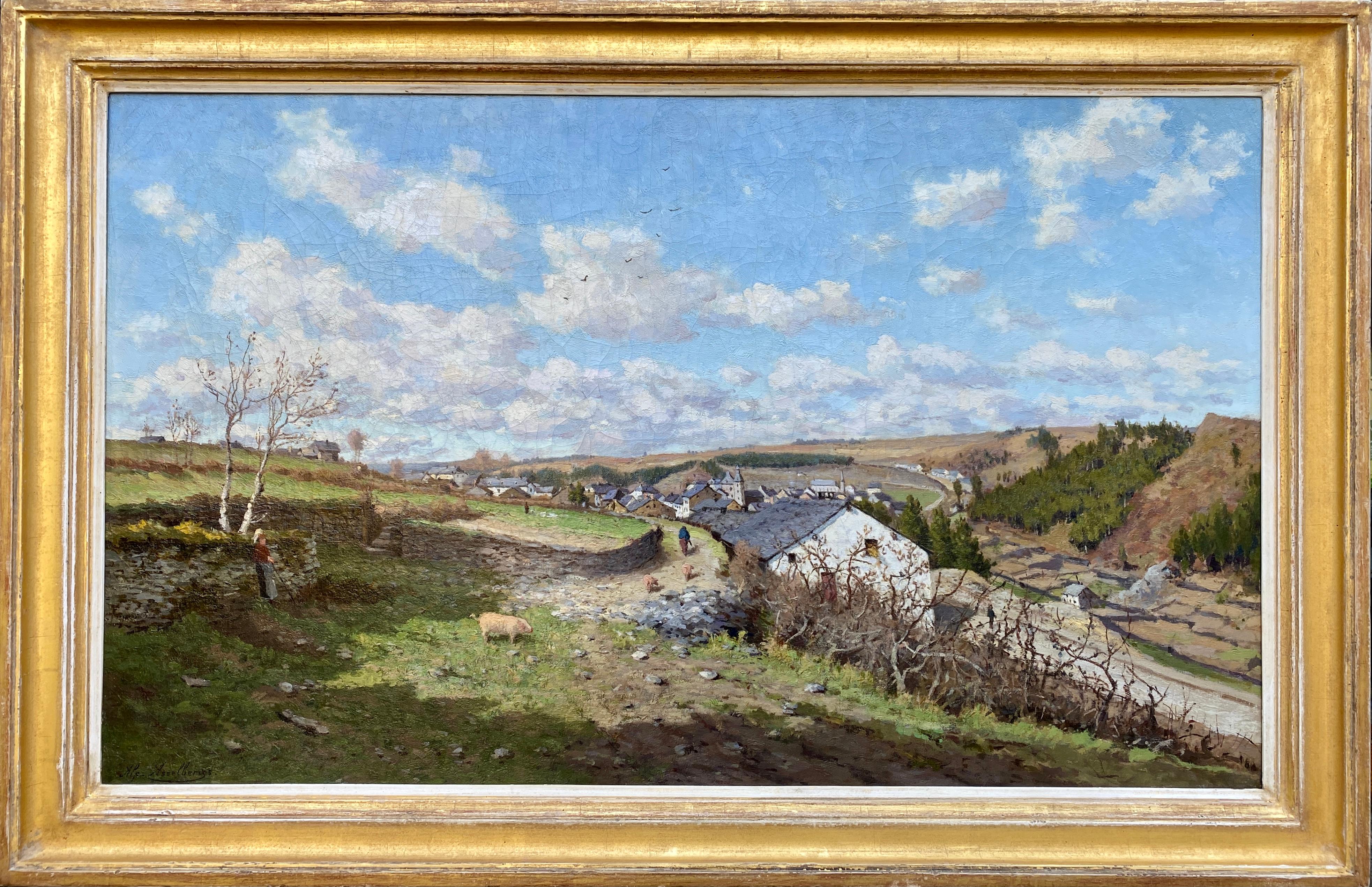 Landscape in the Ardennes

Asselbergs Alphonse
Brussels 1839 – 1916
Belgian Painter
Signature: Signed bottom left

Medium: Oil on canvas
Dimensions: Image size 60,50 x 100 cm, frame size 73,50 x 113 cm

The place this painting depicts is a small