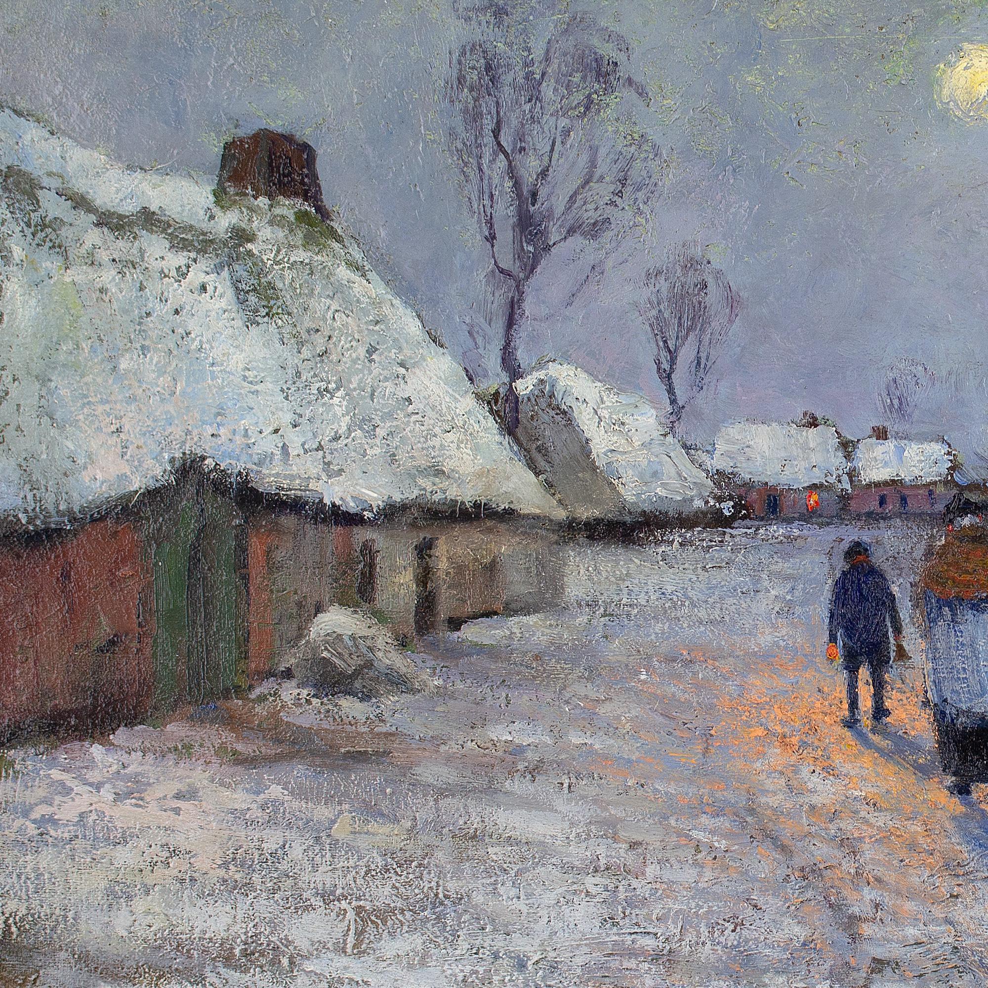 Alphonse De Clercq, Il ritorno del prete, Pittura a olio 5
