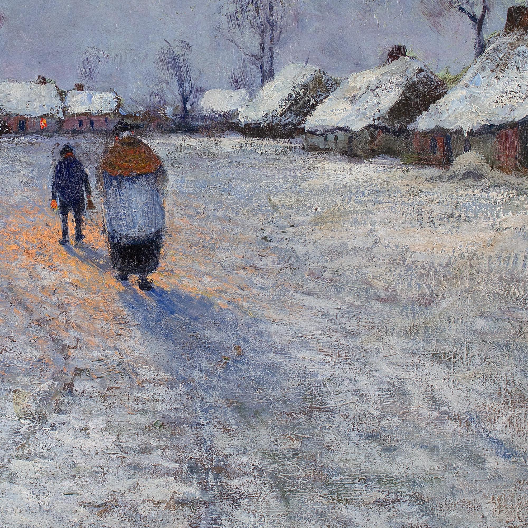 Alphonse De Clercq, Il ritorno del prete, Pittura a olio 6
