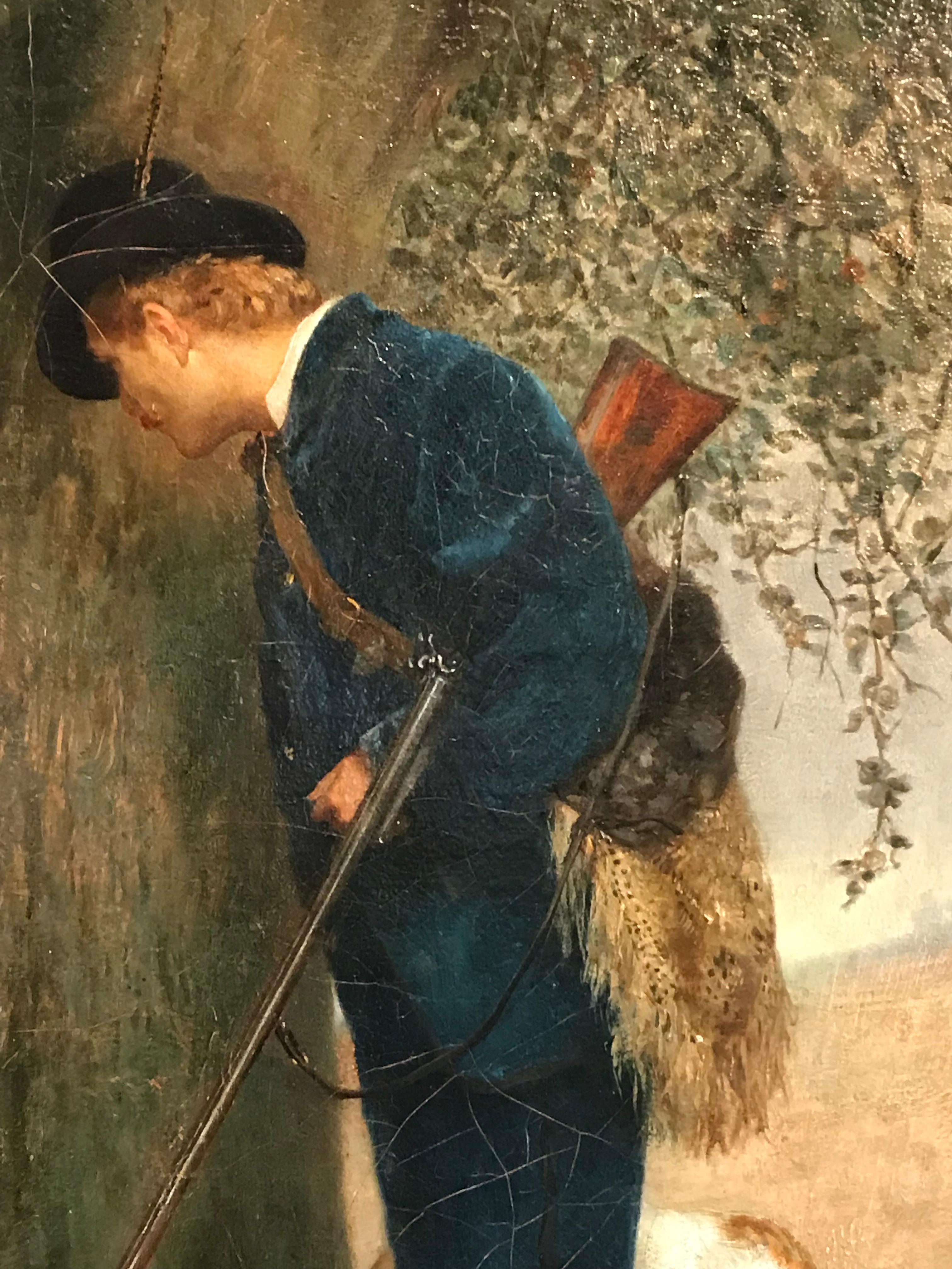 Alphonse Gaudefroy, France, Original Oil Painting on Canvas, 1879 For Sale 1