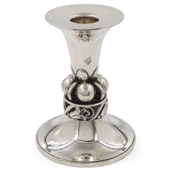 Alphonse La Paglia for Georg Jensen Mid Century Sterling Silver Candlestick 118