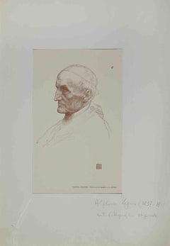 Cardinal Manning - Lithograph by Alphonse Legros - Late 19th Century