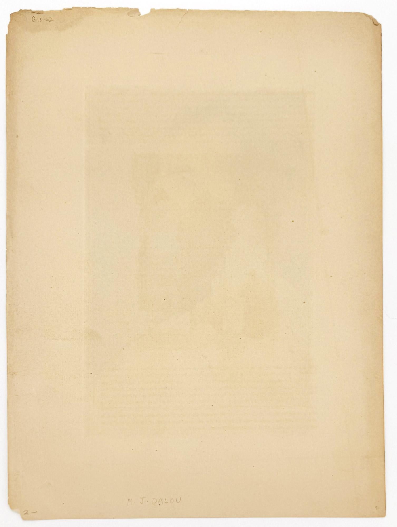 Retrato del escultor Jules Dalou - Print Escuela francesa de Alphonse Legros