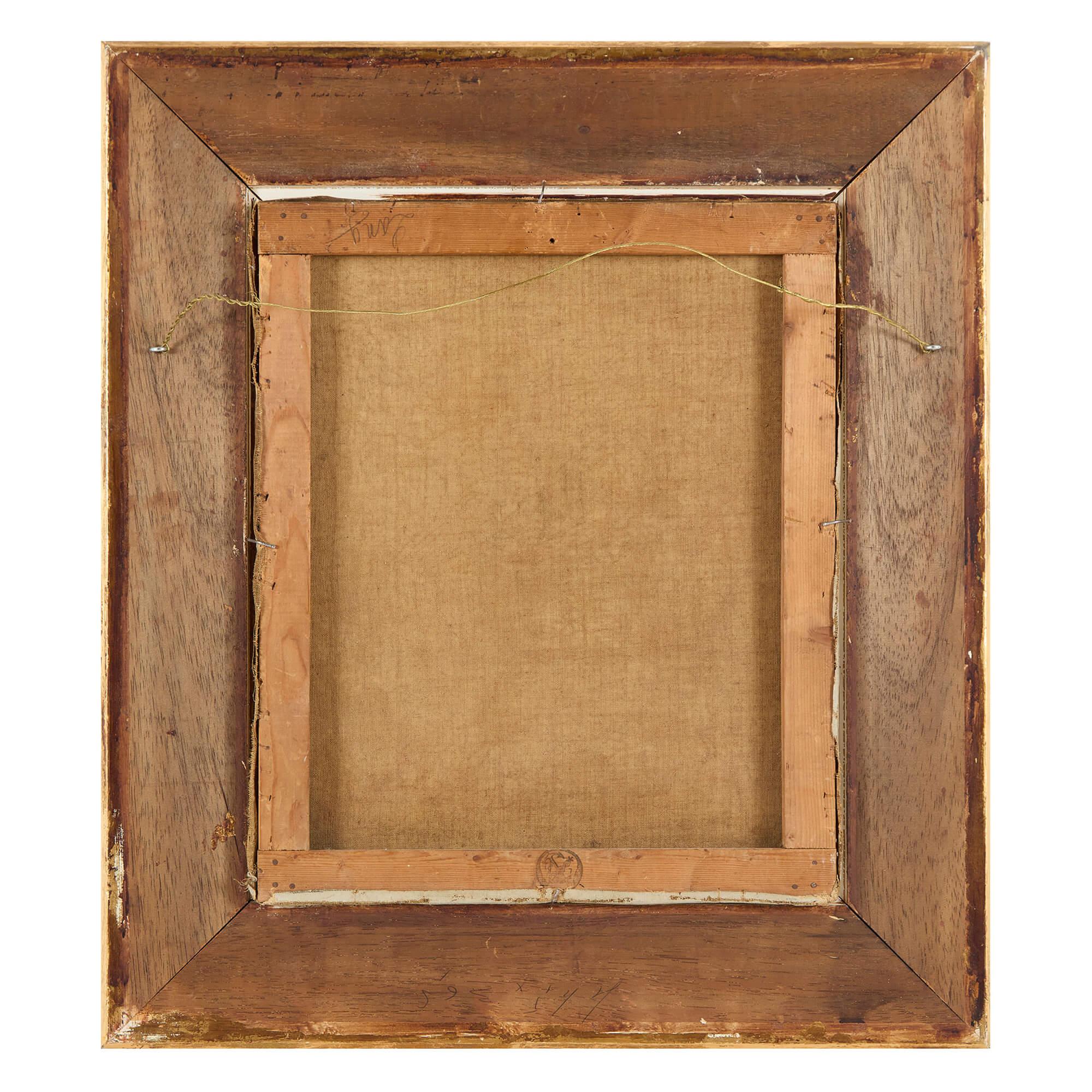 Antiguo óleo orientalista francés Alphonse Léon Germain-Thill en venta 6